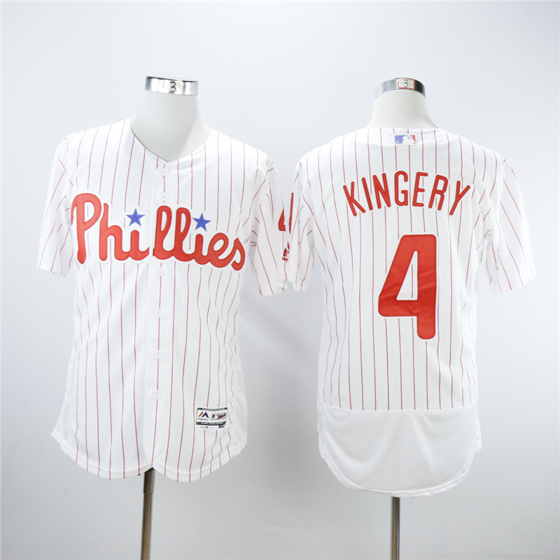 Men Philadelphia Phillies #4 Kingery White Elite MLB Jerseys